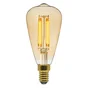 Ampoule décorative led à filament ambré edison E14, LEXMAN, 40 W