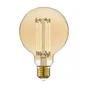Ampoule décorative led à filament ambré globe 95 mm E27 5.8 W, LEXMAN