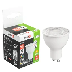 Ampoule LED connectée réflecteur, GU10 52W 460 lumens, variation de blancs et couleurs, LEXMAN, compatible ENKI