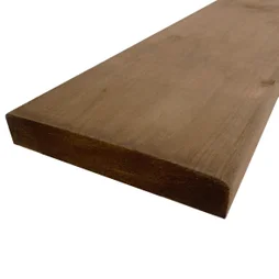 Lame de terrasse oka 2500x120x21mm bois marron