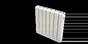 Radiateur électrique à inertie fluide 1000W EQUATION Duomo Horizontal blanc