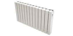 Radiateur électrique à inertie fluide 1800W EQUATION Duomo horizontal blanc