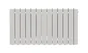 Radiateur électrique à inertie fluide 1800W EQUATION Duomo horizontal blanc