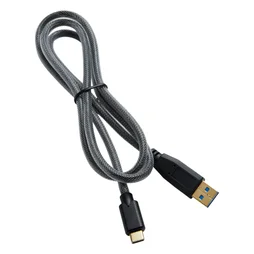 Câble chargeur textile usb type c, 1 m gris EVOLOGY