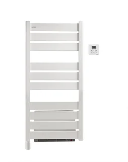 Sèche-serviettes électrique soufflant ACOVA 500 + 1000W, H.109.4 x l.50 cm Madras air blanc