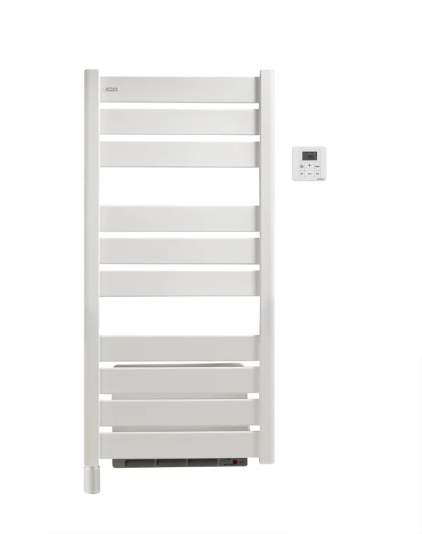 Sèche-serviettes électrique soufflant ACOVA 500 + 1000W, H.109.4 x l.50 cm Madras air blanc