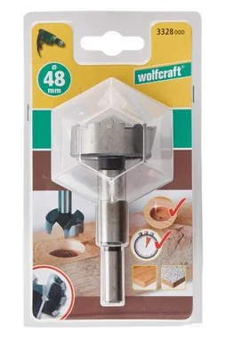 Fraise encastrement porte coulissante Diam.48 mm WOLFCRAFT