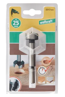 Fraise encastrement porte coulissante Diam.25 mm WOLFCRAFT