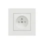 Lot de 5 prises avec terre complet Miluz, SCHNEIDER ELECTRIC, blanc