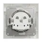 Lot de 5 prises avec terre complet Miluz, SCHNEIDER ELECTRIC, blanc