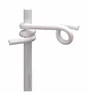 Isolateur Clôture electr queue de cochon d10mm pvc blanc 50pc beaumont