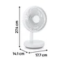 Ventilateur de table Loft 6,5 W D15cm blanc