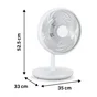 Ventilateur de table Loft Desk 35w d30cm blanc