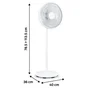 Ventilateur sur pied Loft Meca 50W d 40cm