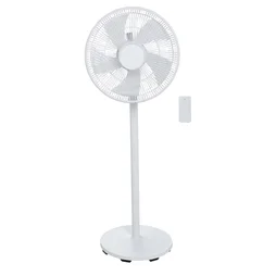 Ventilateur sur pied digital, Loft 40 cm, 50W blanc