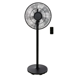 Ventilateur sur pied digital, Loft 40 cm, 50W Noir