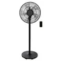 Ventilateur sur pied digital, Loft 40 cm, 50W Noir