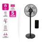 Ventilateur sur pied digital, Loft 40 cm, 50W Noir