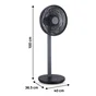 Ventilateur sur pied Loft SILENT, 40 cm, 27 W, noir, EQUATION
