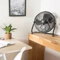 Ventilateur sol Jervis noir  30 cm 45w