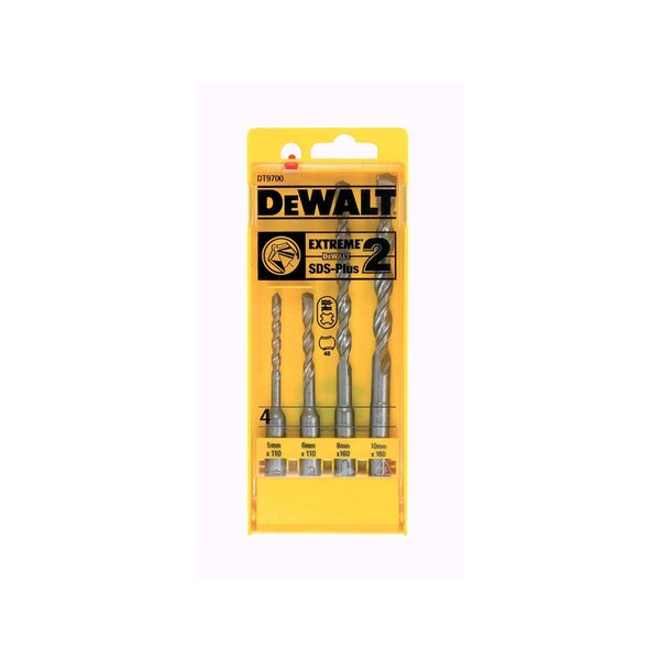 Coffret 4 forets SDS+ Dewalt 