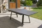 Table de jardin Stockholm-tb225-alu rectangulaire 6-8 personnes