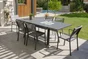 Table de jardin Stockholm-tb225-alu rectangulaire 6-8 personnes