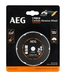 Disque abrasif carbure Diam. 76 mm pour mini scie multi matériaux SUBCOMPACT BMMS18SBL-0