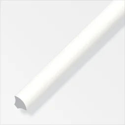 1/4 de rond 14 mm pvc blanc 2,5 m