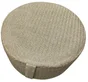 Pouf rond gonflabe, H.23 x diam. 53 cm, sable