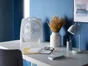 Ventilateur 3 vitesses 40W, télécommande intégrée, blanc, EQUATION D30 cm 