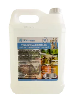 Vinaigre alimentaire naturel blanc concentre 10° Compagnie du Bicarbonate 5l