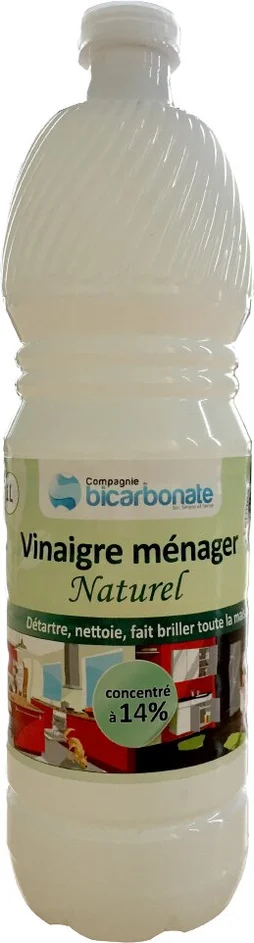Vinaigre blanc menager concentre 14° Compagnie du Bicarbonate 1l
