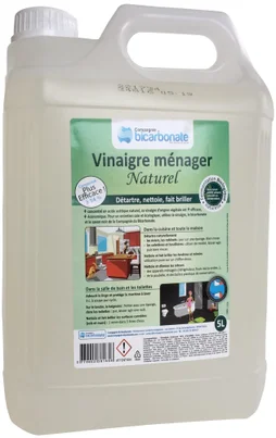 Vinaigre blanc menager concentre 14° Compagnie du Bicarbonate 5l