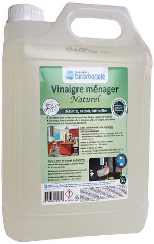 Vinaigre blanc menager concentre 14° Compagnie du Bicarbonate 5l