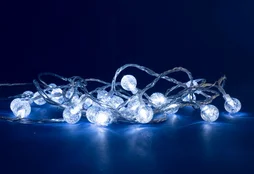 Guirlande lumineuse intérieur extérieur led blanc froid pile 4.5 mètres
