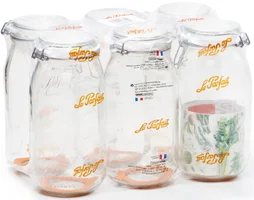 Lot de 6 bocaux lps 2l diam. 85 mm