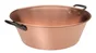 Bassine à confiture cuivre anses inox d38cm 9l ep 12/10