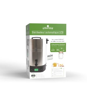 Stérilisateur electrique auto inox lcd 2200w 14 bocaux 1l Le Pratique