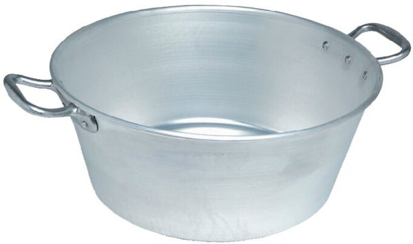"Bassine à gras lourde pro type ""landaise"" aluminium diam. 60 55l Ep. 3,5 mm"
