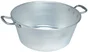 "Bassine à gras lourde pro type ""landaise"" aluminium diam. 60 55l Ep. 3,5 mm"