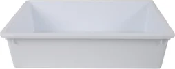 Bac alimentaire 5L polypropylène blanc 35x25xH. 10 cm