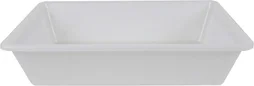 Bac alimentaire 10L polypropylène blanc 40x30xh10 cm