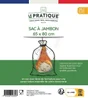 Sac à jambon étamine coton ecru 65 x 80 cm