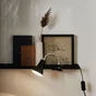 Lampe de bureau à pince design, Salta, GU10 métal noir, INSPIRE