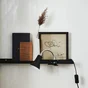 Lampe de bureau à pince design, Salta, GU10 métal noir, INSPIRE