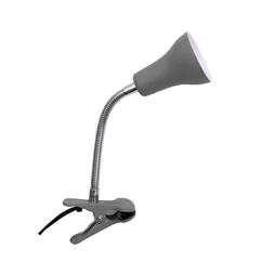 Lampe de bureau à pince, Salta, GU10, métal gris/argent, INSPIRE