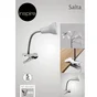 Lampe de bureau à pince, Salta, GU10 métal blanc, INSPIRE