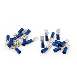 Lot de 20 cosses plate mâle + femelle bleu XLTECH