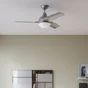 Ventilateur de plafond avec éclairage, INSPIRE Tokyo, argent